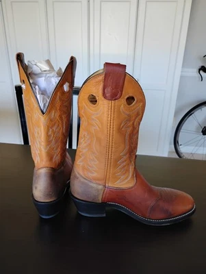 Double H Style 1585 Tri-Color Country Western Boots Made In USA! Mens Size 12D - Image 1 of 4