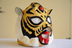 Maschera Tigre Prima Generazione Ultima Versione con Zanne Maschera Wrestling Mask Lopez Ma - Foto 1 di 10