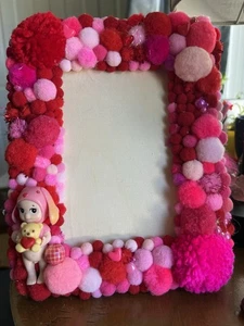Valentine’s Handmade 5x7 Inch Wooden Frame Please Read Sonny Angel Pink - Bild 1 von 12