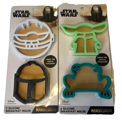 Mandalorian Star Wars Silicone Breakfast Molds Eggs/pancakes New Bundle - Image 1 of 4