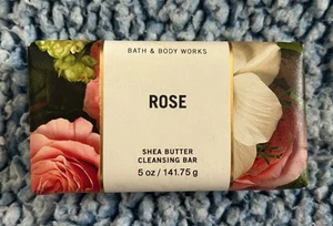 NEW Rose Shea Butter Cleansing Bar Soap 5 oz Bath & Body Works - Picture 1 of 2