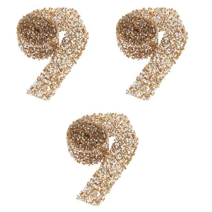 3 Count Rhinestone Decorative Chain Trim Craft Sewing for Crafts - Picture 1 of 12