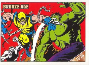 Tarjeta promocional Marvel Edad de Bronce 2012 Rittenhouse Archives P1 Wolverine Hulk - Imagen 1 de 1