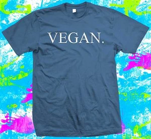 Vegan T Shirt - 100% cotton - Six Colours to choose from XS to 5XL - Picture 1 of 7