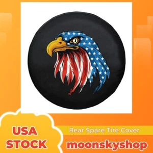17 inch Spare Tire Cover Back Wheel Protector Leather 255/75R17 for Jeep Liberty - Picture 1 of 14