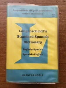LANGENSCHEDIT'S STANDARD DICTIONARY ENGLISH-SPANISH: 1966 1st Edition - Picture 1 of 1
