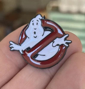 Ghostbusters esmalte pin logo retro 80s 90s comedia movies cinema film hat lapel - Imagen 1 de 2