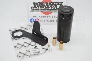 Mishimoto XL Billet Baffled Oil Catch Can w/Mazda 3 MPS Bracket & Barbs Black - Picture 1 of 5