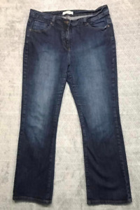 Papaya Denim femme jeans taille 44 UK 16 pantalon bleu 98% coton occasion 