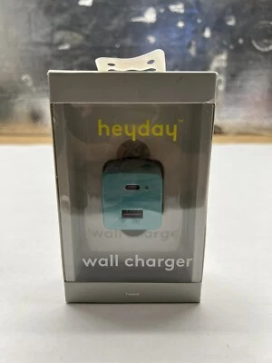 Cargador de Pared Heyday Brillante Evergreen Doble Puerto 20w USB-A y USB-C Foto 1 de 4