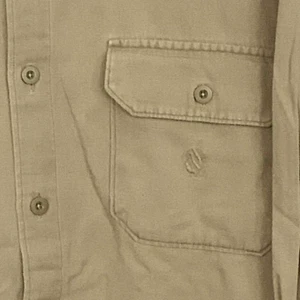 Size Large Nautica Shirt Button Up Men's Long Sleeve 100% Cotton Brown Z1 - Picture 1 of 4