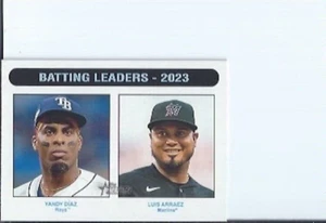 Diaz / Arraez 2024 Topps Heritage Batting Leaders White Border Parallel - Picture 1 of 1