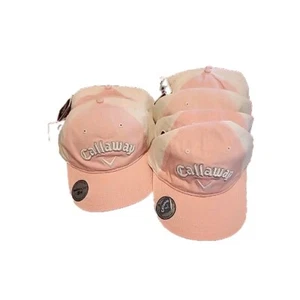 Callaway Womens Adjustable Golf Hat Pink White New ERA magnetic Brim - Picture 1 of 2
