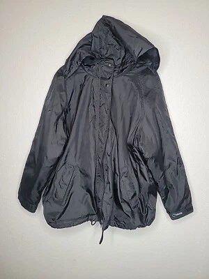 Catalina Chaqueta Sudadera con Capucha Negra Damas Talla Grande   Foto 1 de 4