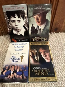 VHS Lot Of 4: Angela's Ashes, A Beautiful Mind, Road To Perdition, Mr Hollands O - Picture 1 of 9