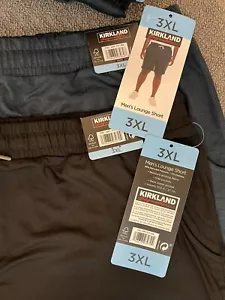 Kirkland Signature Big & Tall Men’s Lounge Short -2 PACK Black & Blue NWT - Picture 1 of 11