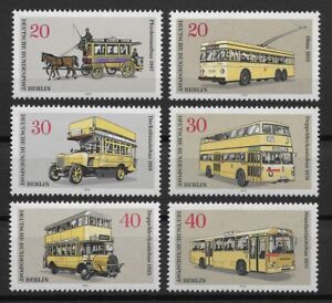 Berlin 1973 ** Satz Mi 446-51 Verkehrsmittel Omnibus Autobus Obus Pferde 0162A