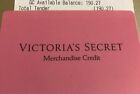 Value : $190.27----New Victoria’s Secret Merchandise Credit/ Gift Card For Sale