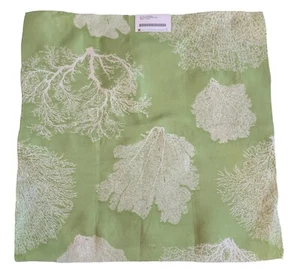 Kravet Soleil Indoor Outdoor Green Cream Fabric Sample 25"x 25" Multi Use - Picture 1 of 5