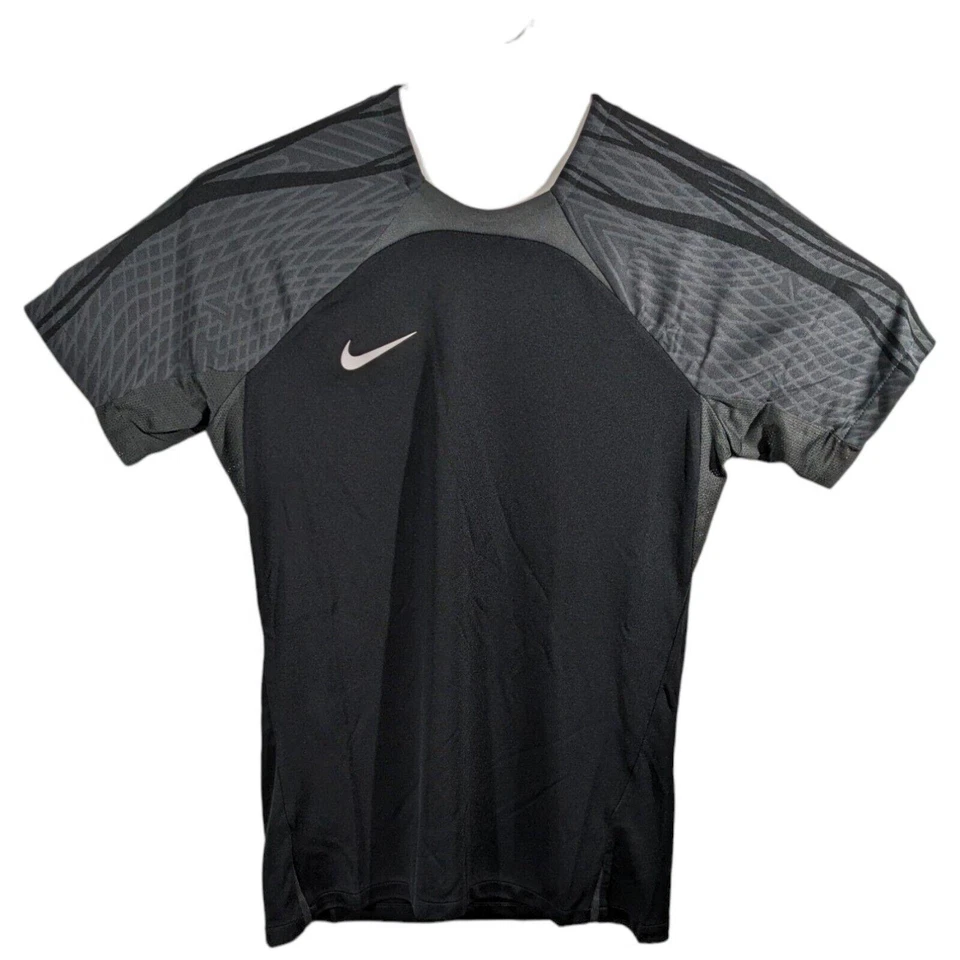 Womens Athletic Shirt for Training Gym Working Out Nike Black Gray Size Medium