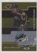 2001-02 ITG Be A Player Signature Series Gold Auto Willie Mitchell #062 Auto