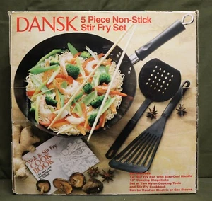 Dansk 5 Piece Non-Stick Stir Fry Set NEW Tag B161 - Picture 1 of 11