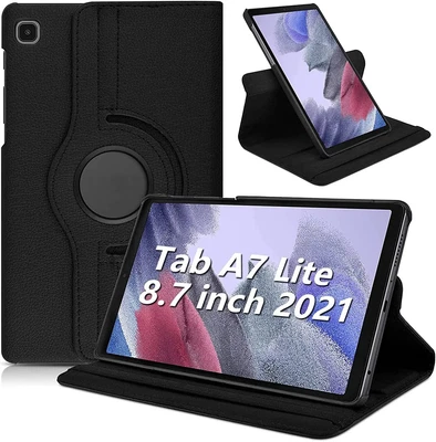 PHONECOVERUK Samsung Galaxy Tab A7 Lite 8.7" T220 T225 Leather Stand Flip Cover Tablet Case