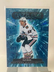 2022-23 Upper Deck Dazzlers Blue Filip Roos #DZ-70 Chicago Blackhawks - Picture 1 of 2
