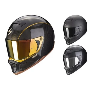 Motorrad Helm - Scorpion EXO-HX1 Carbon SE - Street Fighter mit Sonnenblende - Bild 1 von 10
