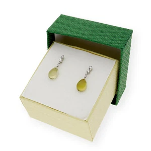 Pendientes Diamante Curzo Citrino Oro 18k Complementos de Mujer Joyería de Moda - Imagen 1 de 5