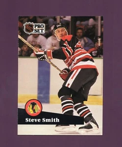 1991 Pro Set Steve Smith #370 - Chicago Blackhawks - Picture 1 of 2