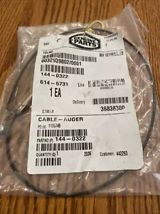 Original Toro 144-0322 Schneckenkabel 37802 37805 Power Max 826 OHAE OEM - Bild 1 von 2