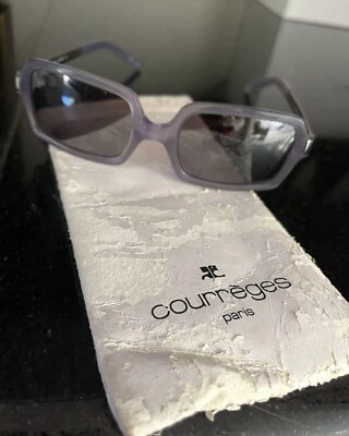 VERY RARE VINTAGE COURREGES Sunglasses Blue/Gray UNIQUE Color! AC027/82A - Image 1 of 4