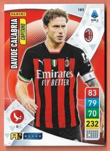 PANINI CALCIATORI ADRENALYN XL 2022 2023 N.183	Davide Calabria	Milan	Capitano - Picture 1 of 1