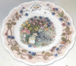 PLATO OTOÑO SETO ZARZA ROYAL DOULTON 8,25 pulgadas CUATRO ESTACIONES 1982. - Imagen 1 de 2
