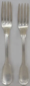 Duo De Fourchettes Christofle Poinçon Tête de Chat - Foto 1 di 4
