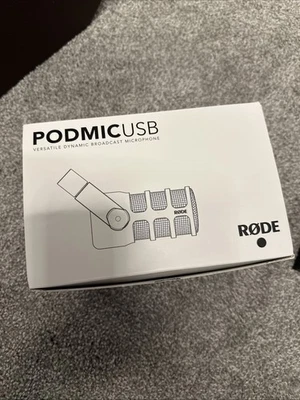 RODE PodMic USB Broadcast Microphone - Black - Image 1 of 3