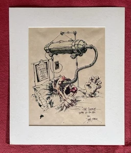 MANN IM KRANKENHAUS UNTERZIEHT SICH LÄCHERLICH LUSTIGER BEHANDLUNG CARTOON von SELLY GOAVER - Bild 1 von 4