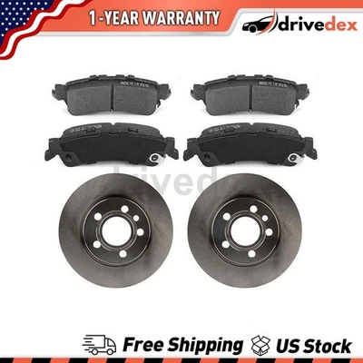 Rotores traseros pastillas de freno semimetálicas para Volkswagen EuroVan 2001 2002 2003 1999_ Foto 1 de 4