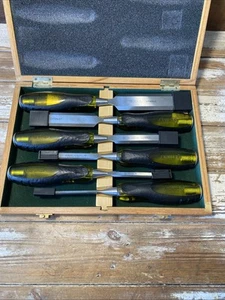 Boxed Set of 6 Stanley Chisels 6, 10, 12, 18, 25 & 32mm - Picture 1 of 19