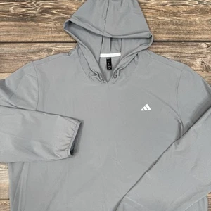 Adidas Anorak Lightweight Golf Woven Hoodie Pullover Size XL Gray ADVR0888 NWT - Picture 1 of 6