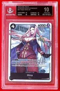 BGS 10 One Piece ST19-004 SR Hina - English - ST19 Black Smoker - Graded - Foto 1 di 2