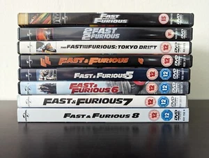 Fast and Furious 1-8 DVD Film Bundle - Vin Diesel - cert 12 / 15 - Bild 1 von 2