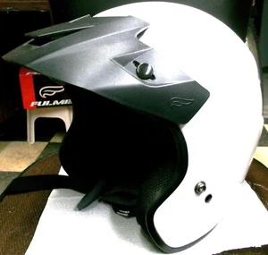 NOS- Fulmer 3/4, Open Face Helmet, Vented, AF-S77, (S), White, Snell/DOT Rated - Picture 1 of 10