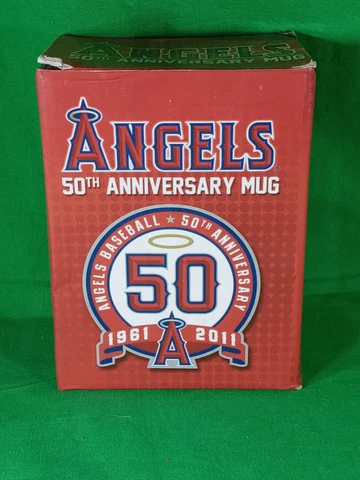 MLB Baseball Anaheim Angels 50th Anniversary Pint Glass 1961-2011 - 16oz 🍺⚾ Cover