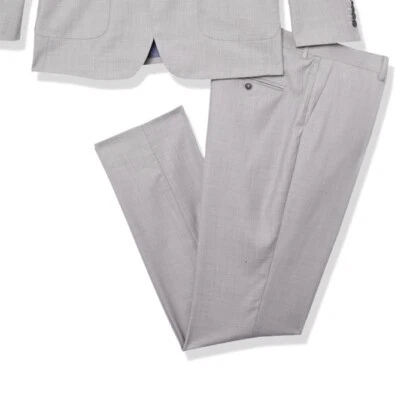 Pantalón de vestir Isaac Mizrahi para hombre calce ceñido liso texturizado, tostado 34 para hombre Foto 1 de 4