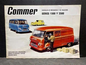 RIVENDITORE ORIGINALE BROCHURE VINTAGE SERIE COMMERCI 1500 Y 2500 PICCOLI CAMION SPAGNOLI - Foto 1 di 11