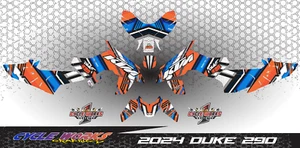 2024 Graphics Kit for Duke 390 200 custom Graphic Kit Decals Stickers DK3 - Picture 1 of 1