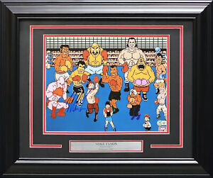 MIKE TYSON AUTOGRAPHED FRAMED 11X14 PHOTO PUNCH-OUT!! WITH CAST BECKETT 220541
