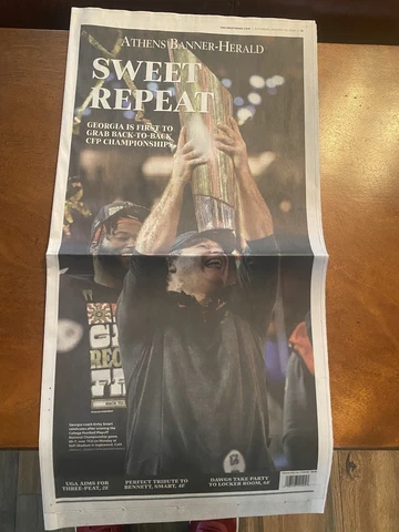 New! 2022- 2023 Athens Banner Herald โSweet Repeatโ Cover